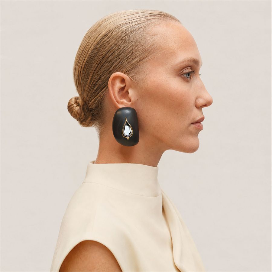 Ebony drop earrings Totem | OR EBRETT GC